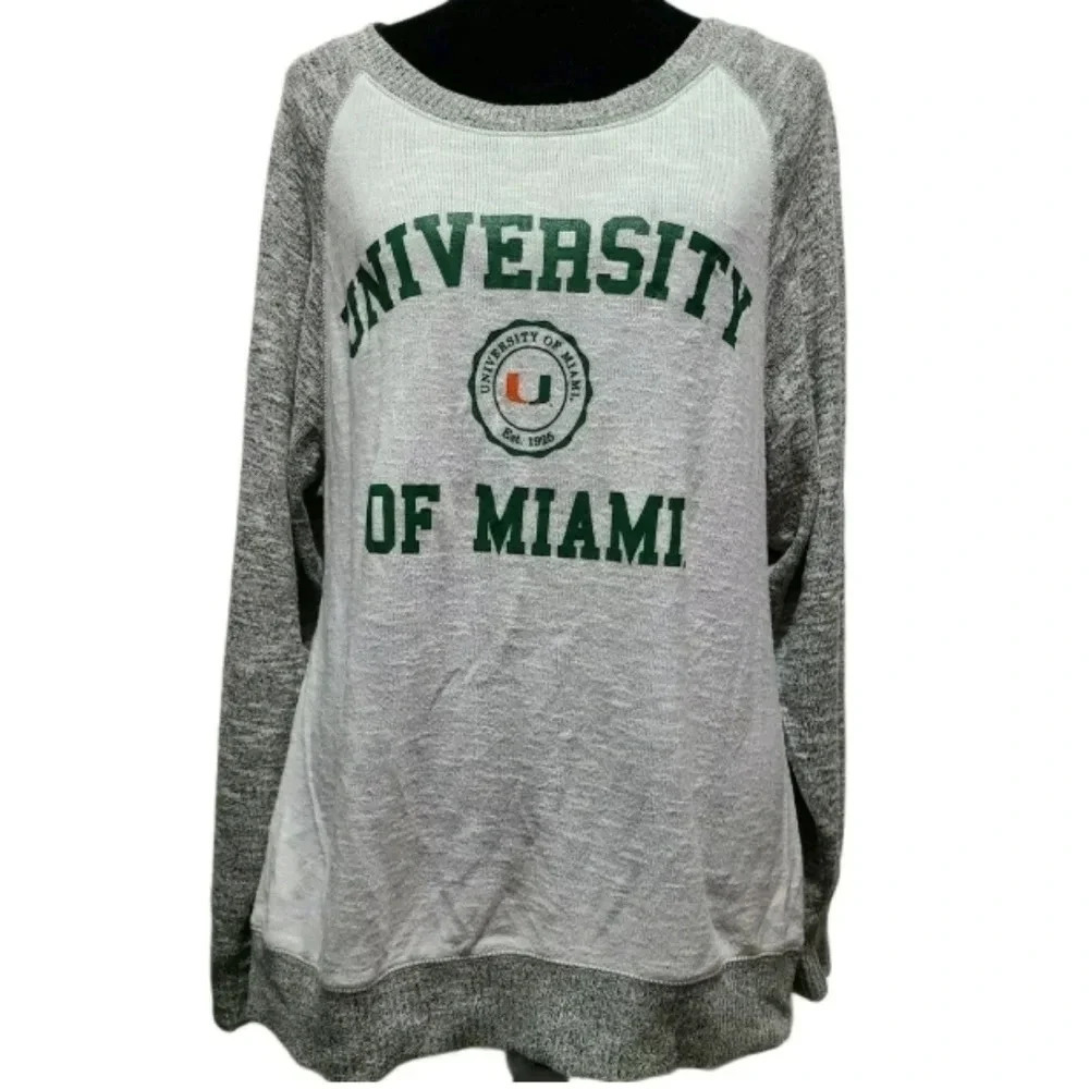 Chicka-d Women's University Of Miami Sweatshirt 